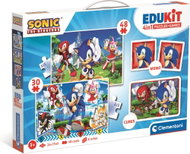 CLEMENTONI Sonic 4v1 game set - Jigsaw Puzzle