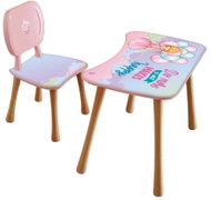 POPCORN Dětský psací stůl a židle - Holčička s balónky - Children's Furniture