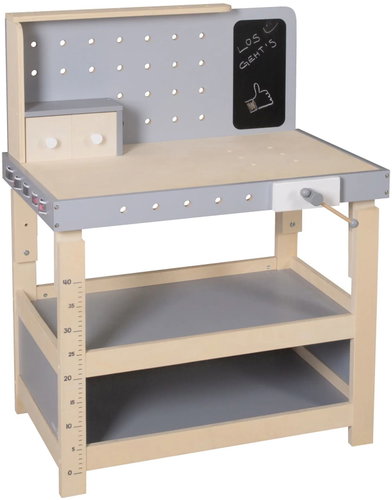 ROBA Children’s Workbench with Tools – Height-adjustable - Toy Workbenches - Main image
