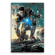 Iron Man 02 - 80 × 120 cm, canvas off the frame - Painting by Numbers