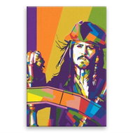 Jack Sparrow 04 - 80 × 120 cm, canvas on frame - Painting by Numbers