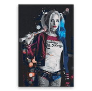 Harley Quinn 05 - 40 × 60 cm, canvas off the frame - Painting by Numbers