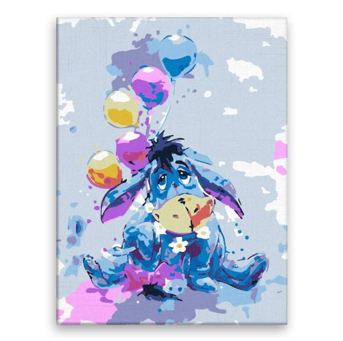 Ijacek the Donkey - 60 × 80 cm, canvas off the frame - Painting by Numbers - Main image