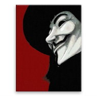 Man in mask - 60 × 80 cm, without wooden frame - Painting by Numbers
