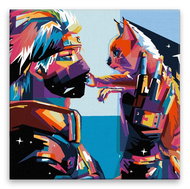 Anime Naruto 01 - 40 × 40 cm, canvas off the frame - Painting by Numbers