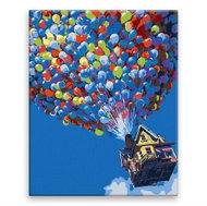 Into the Clouds - 80 × 100 cm, canvas stretched on the frame - Painting by Numbers