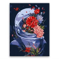 Floral Universe - 30 × 40 cm, canvas off the frame - Painting by Numbers