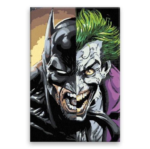 Batman vs Joker - 40 × 60 cm, without wooden frame - Painting by Numbers - Main image