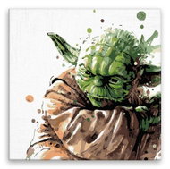 Yoda 02 - 80 × 80 cm, without wooden frame - Painting by Numbers