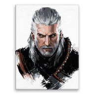 The Witcher 04 - 30 × 40 cm, without wooden frame - Painting by Numbers