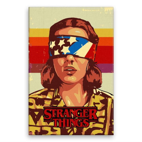Stranger Things 03 - 40 × 60 cm, without wooden frame - Painting by Numbers - Main image