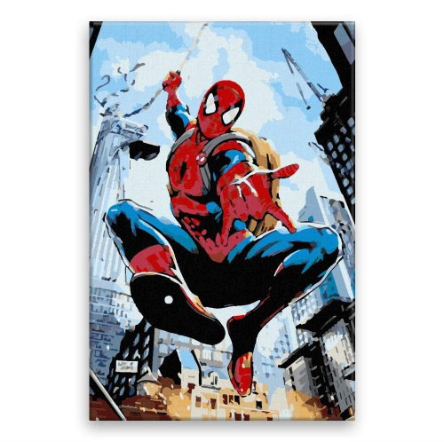 Spiderman 05 - 40 × 60 cm, without wooden frame - Painting by Numbers - Main image