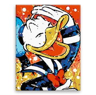 Donald Duck - 60 × 80 cm, without wooden frame - Painting by Numbers