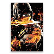 Mortal Kombat - 40 × 60 cm, canvas on frame - Painting by Numbers