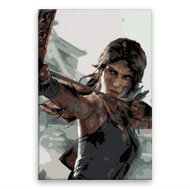 Lara Croft 01 - 80 × 120 cm, without wooden frame - Painting by Numbers