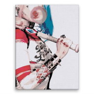 Harley Quinn 02 - 60 × 80 cm, canvas off the frame - Painting by Numbers