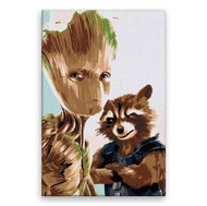 Groot 02 - 40 × 60 cm, without wooden frame - Painting by Numbers