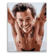 Harry Styles 01 - 80 × 100 cm, canvas off the frame - Painting by Numbers