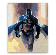 Batman Ready to Strike - 80 × 100 cm, canvas off the frame - Painting by Numbers