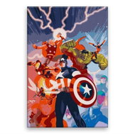 Avangers - animation - 80 × 120 cm, without wooden frame - Painting by Numbers