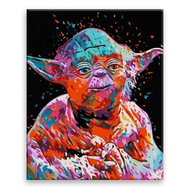 Yoda - Star Wars - 80 × 100 cm, without wooden frame - Painting by Numbers
