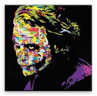 Joker in colours - 80 × 80 cm, canvas off the frame - Painting by Numbers