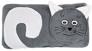 Polštář Bellatex Tvarovaný kočička šedá - 45 × 30 cm - kočička - Polštář