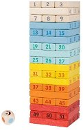Rappa wooden game with numbers / Jenga 55 pieces - Learning Tower