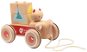 Rappa auto dřevěné tahací s medvědem Coco a kostkami - Tahací hračka