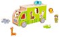 Rappa jigsaw wooden car with animals - Puzzle