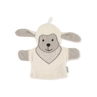 Sterntaler Terry cloth with appliqué, Stanley the sheep, 27 × 22 cm, 7221968 - Washcloth