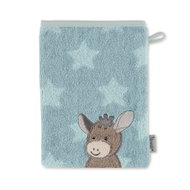 Sterntaler Terry washcloth Emmi the donkey, stars, 15 × 21 cm, 7202000 - Washcloth