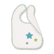 Sterntaler Terry bib impermeable white, stars 7051771 - Bib