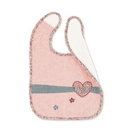 Sterntaler Terry bib impermeable pink, heart 7052071 - Bib