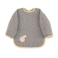 Sterntaler Terry bib with sleeves, striped, Eddie Duckling 7071960 - Bib
