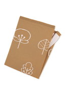 Sterntaler Knitted blanket, organic cotton, mustard cream, leaves 75 × 100 cm, 9272170 - Blanket