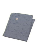 Sterntaler Blanket, muslin, blue 125 × 125 cm Emmilius donkey 9092110 - Blanket
