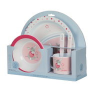 Sterntaler Children's dining set, polypropylene, 5 pieces, donkey Emma 6801838 - Children's Dining Set