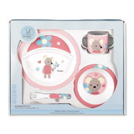 Sterntaler Children's dining set, polypropylene, 5 pieces, Mabel the mouse 6802001 - Children's Dining Set
