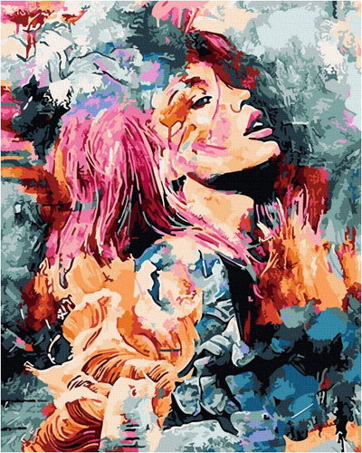 Norimpex Barevný portrét 40 × 30 cm - Diamond Painting - Main image
