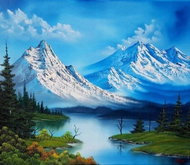 Norimpex Ticho v horách 40 × 30 cm - Diamond Painting