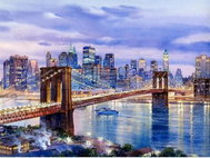 Norimpex Brooklynský most 40 × 30 cm - Diamond Painting