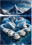 Norimpex Symbol nekonečné lásky 40 × 30 cm - Diamond Painting