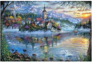 Norimpex Zámek pod horami 40 × 30 cm - Diamond Painting
