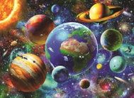 Norimpex Planety 40 × 30 cm - Diamond Painting