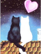 Norimpex Černobílá láska 40 × 30 cm - Diamond Painting