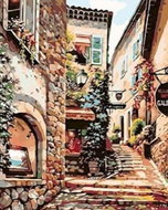 Norimpex Kouzlo starého města 30 × 40 cm - Diamond Painting