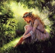Norimpex Lesní víla 30 × 40 cm - Diamond Painting