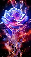 Norimpex Bílá růže 30 × 40 cm - Diamond Painting