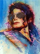 Norimpex Kresba Michaela Jacksona 30 × 40 cm - Diamond Painting